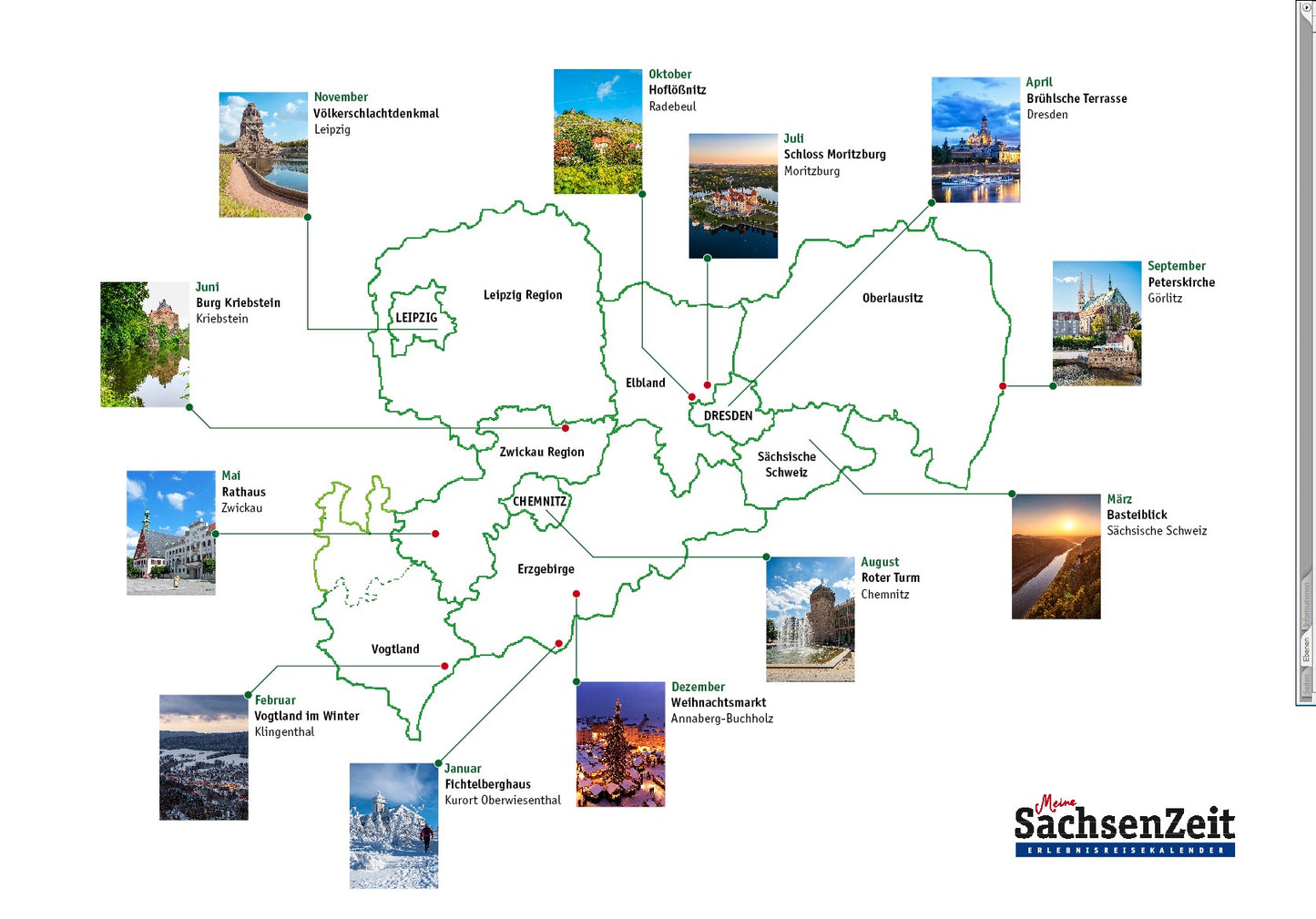 Erlebnisreisekalender "Meine SachsenZeit"