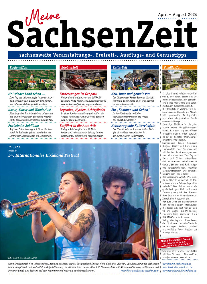 Veranstaltungszeitung "Meine SachsenZeit"