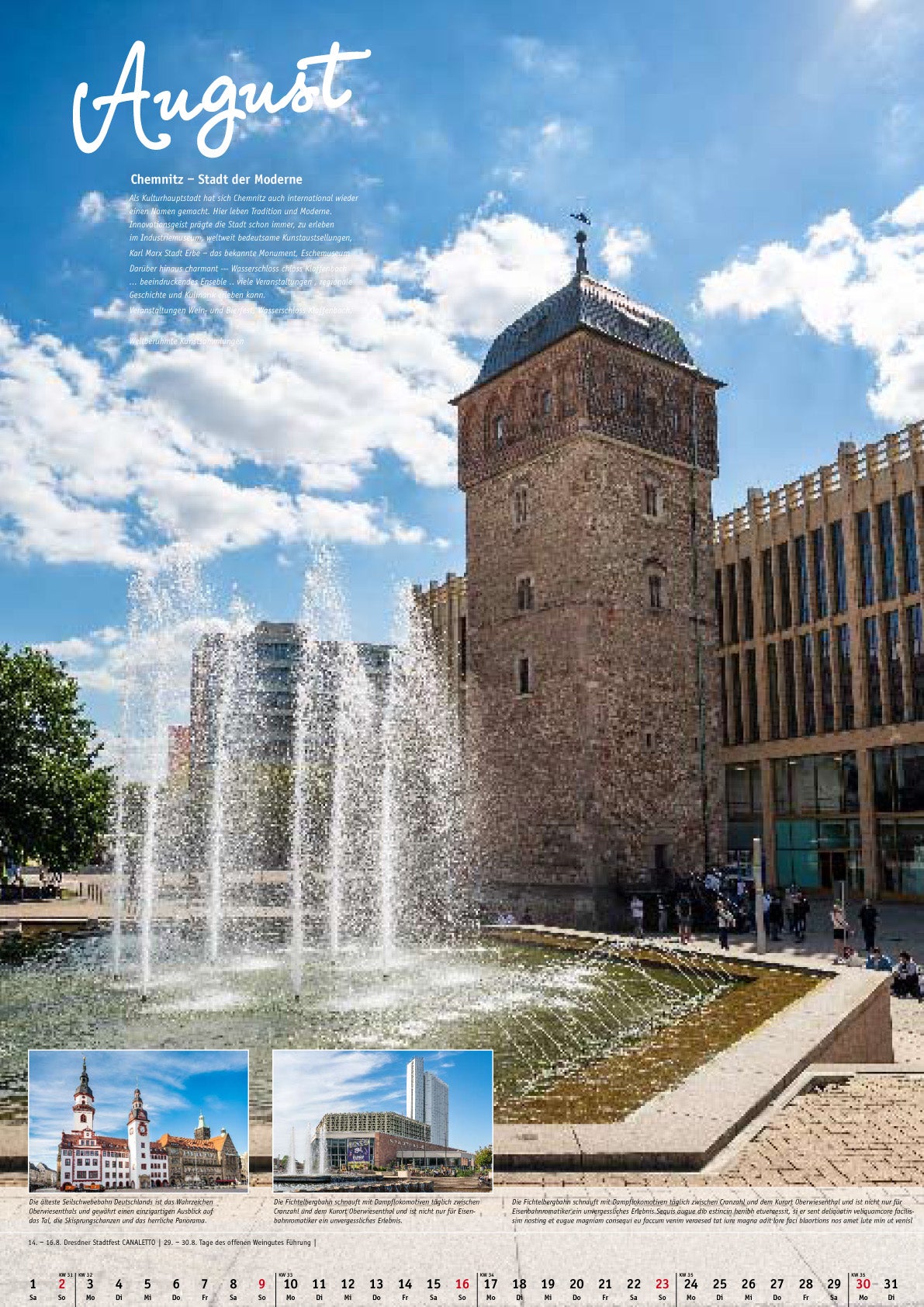 Erlebnisreisekalender "Meine SachsenZeit"