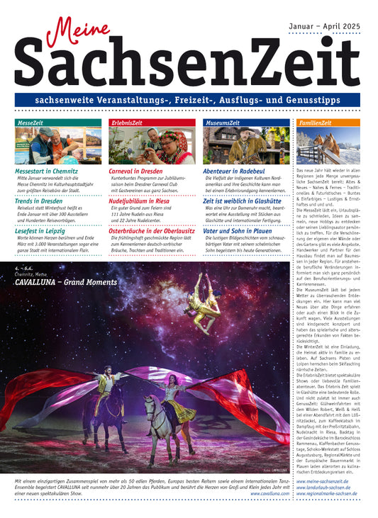 Veranstaltungszeitung "Meine SachsenZeit"